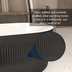 67" Linear Acrylic Freestanding Bathtub