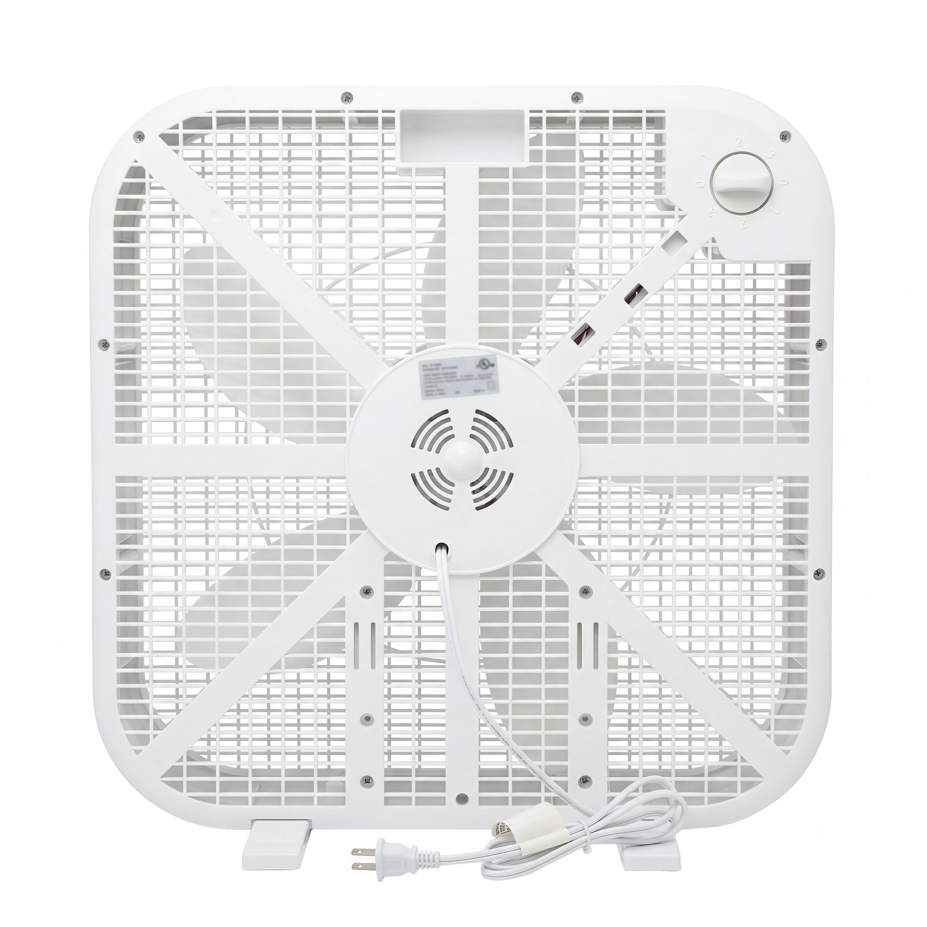 20 Inch Box Fan - 3-Speed Portable Cooling Fan with Carry Handle