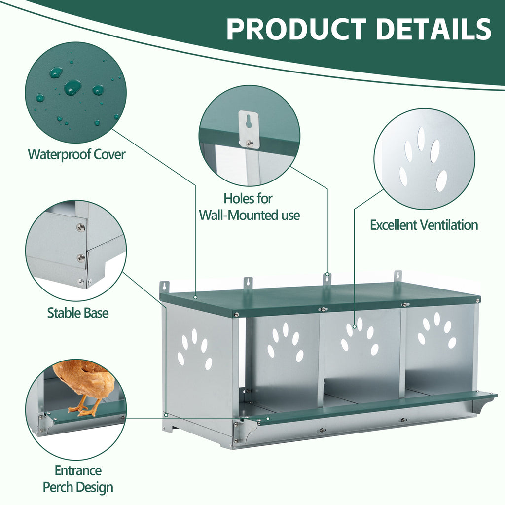 Metal Nesting Boxes for Chicken