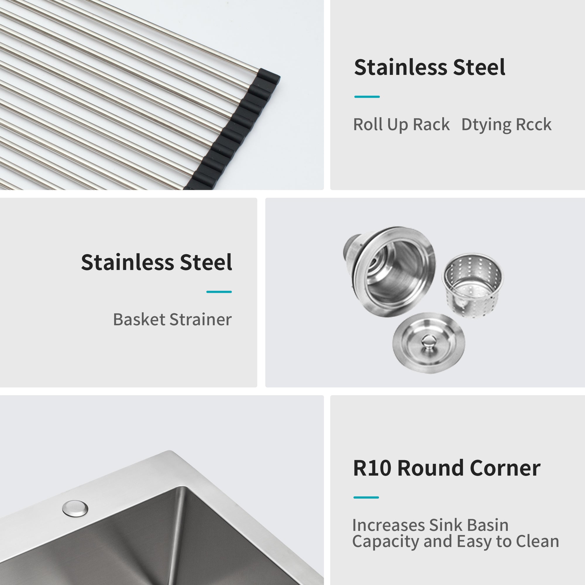33" x 22" Stainless Steel Topmount Kitchen Sink