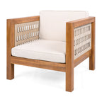 Acacia Wood Outdoor Club Chair
