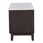 TREXM Boho Rattan Entryway Bench with Storage