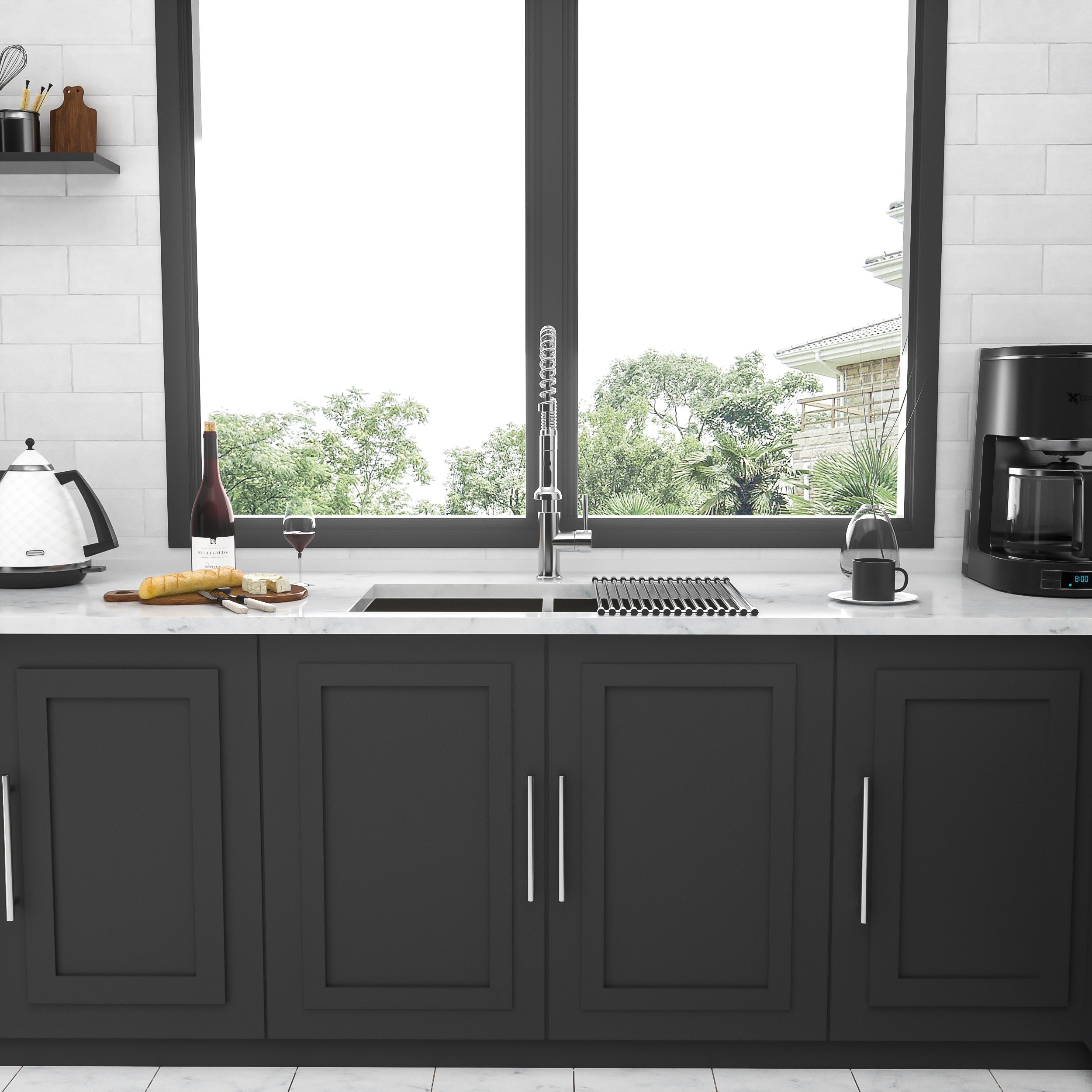 16 Gauge Stainless Steel Undermount Double Bowl Kitchen Sink