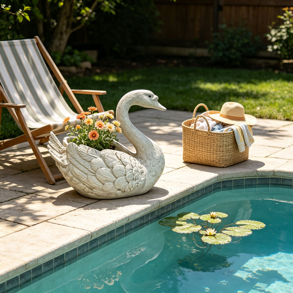 Elegant Swan Planter