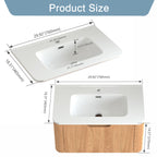 30" Modern Floating Bathroom Vanity