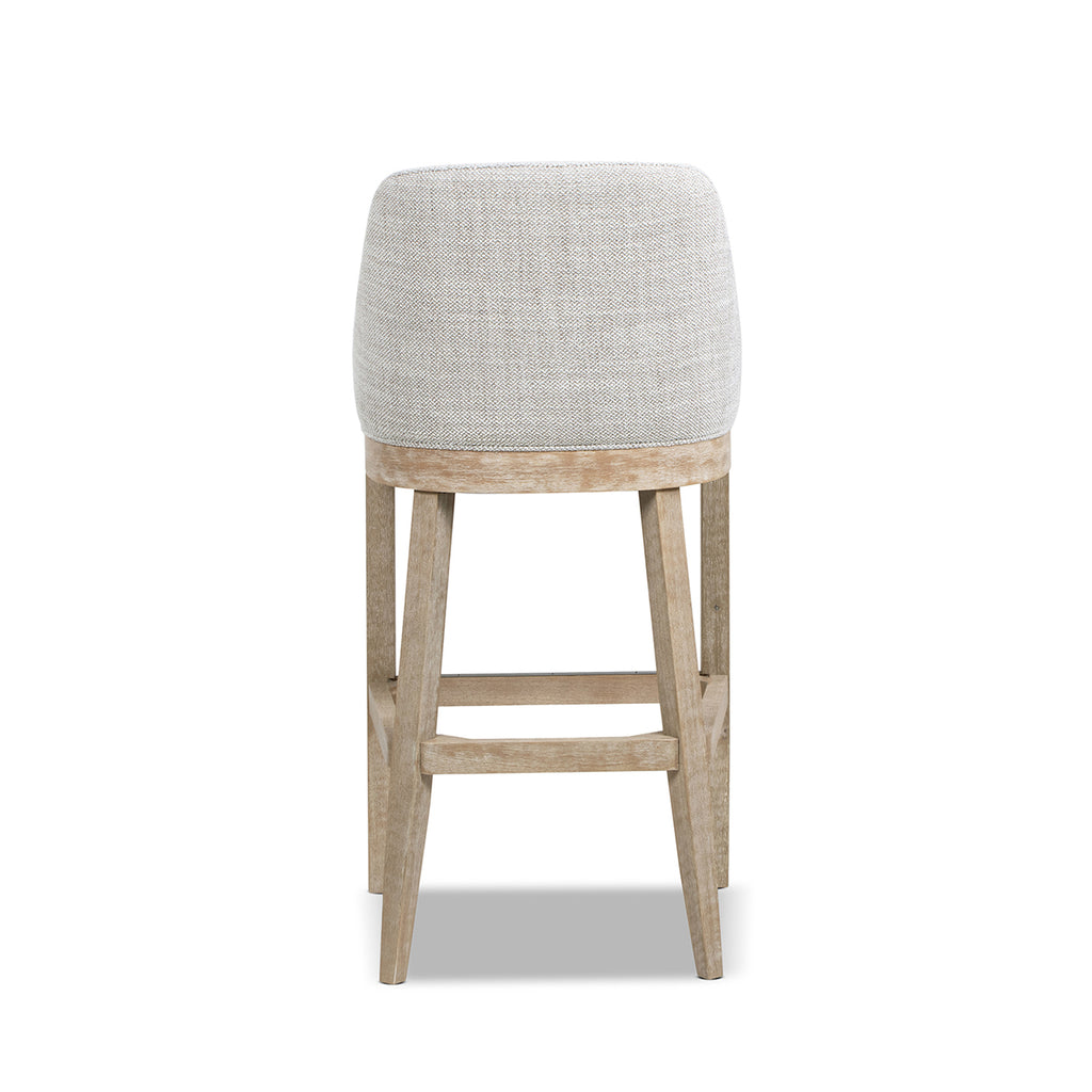 Newport 30.5" Coastal Curved Back Upholstered Barstool