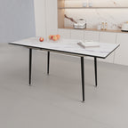47"-63" Extendable MDF Modern Dining Table and Chair Set