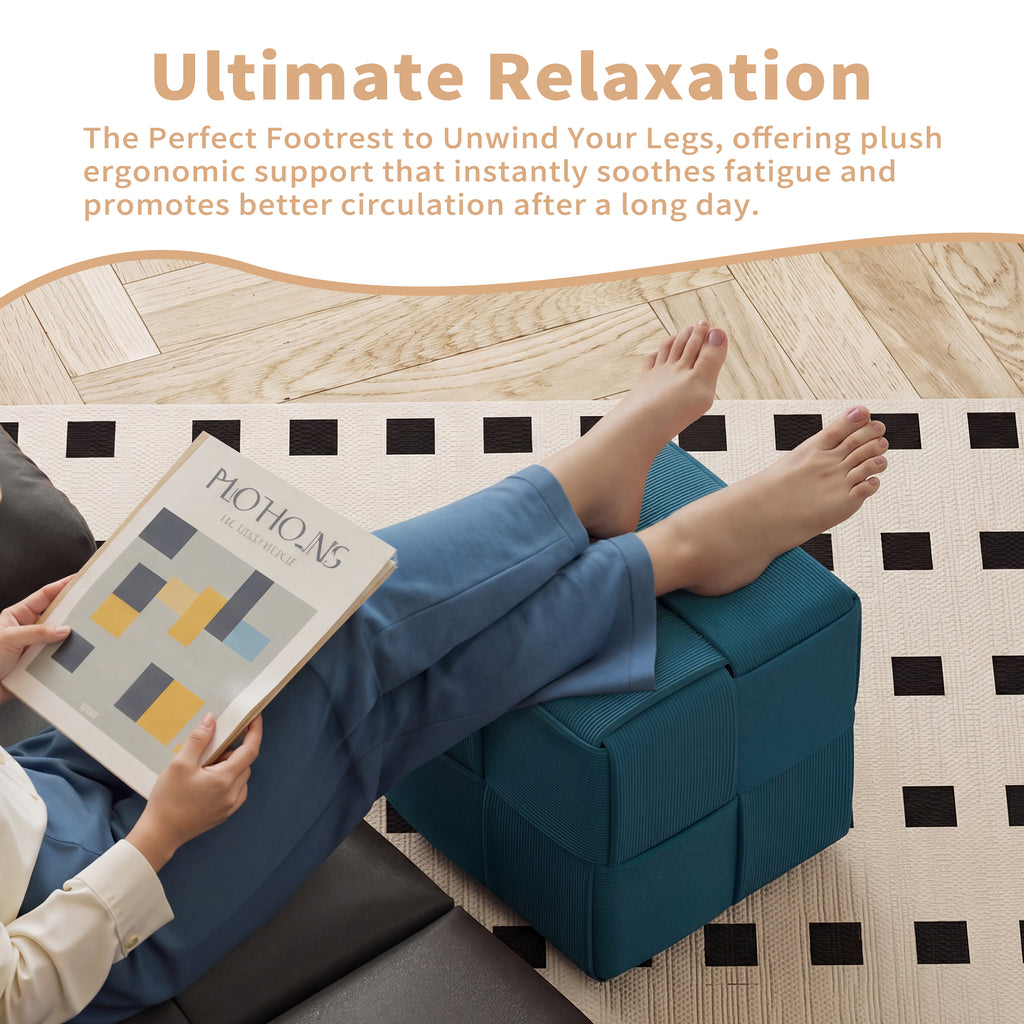 Soft and Comfortable Square Ottoman Foot Rest