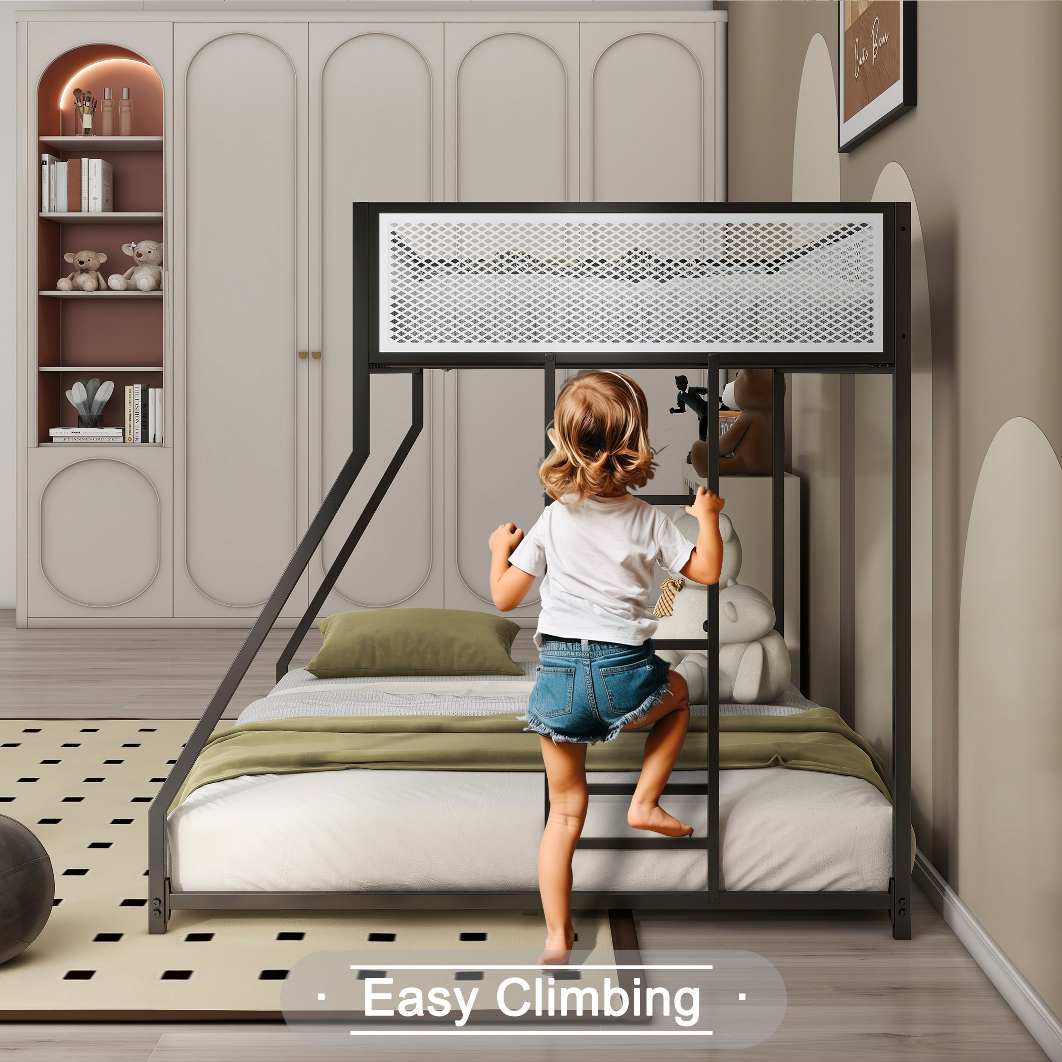 Adam Twin Over Full Bunk Bed Metal