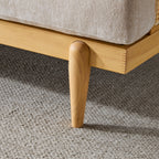 Emir 72" Square Arm 3-Seater Boucle Sofa
