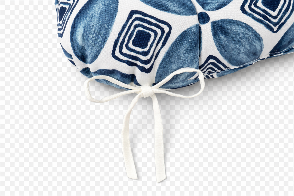 Outdoor Chair Cushions Set of 2 - Waterproof Tufted Seat Pads