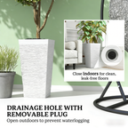 Stackable Tapered Planters, Set of 3 Outdoor Planters