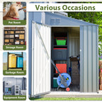 4x7 Foot Lean-To Shed in Olive