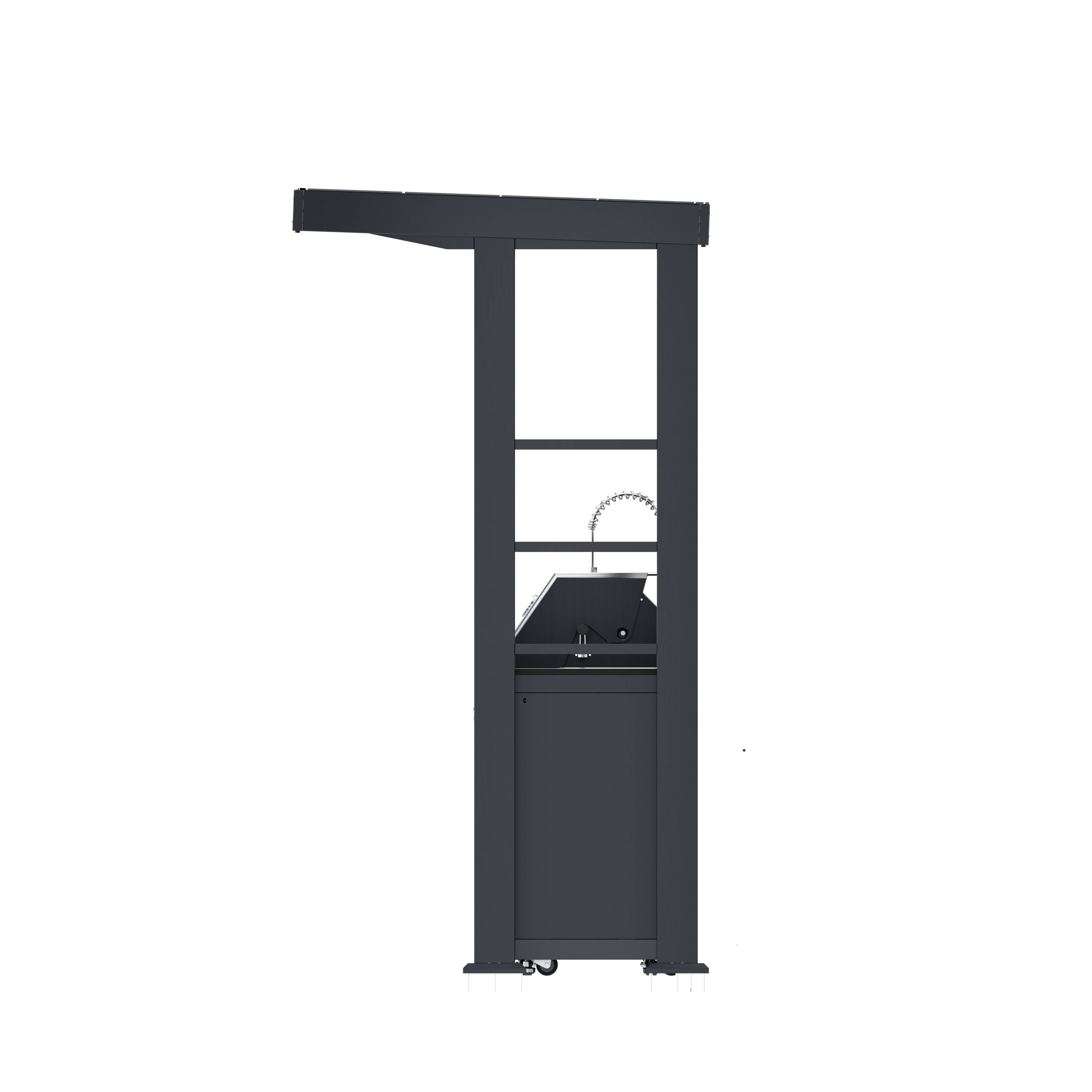 97-Inch 4-Burner Deluxe Stainless Steel Outdoor Kitchen Grill