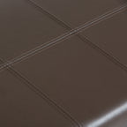 Dover 36 Inch Wide Storage Ottoman Bench in Chocolate