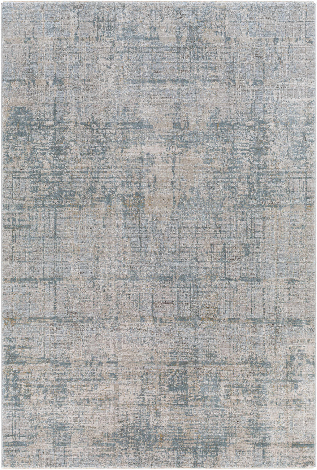 Fallin Gray Thick Luxe Abstract Striped Rug