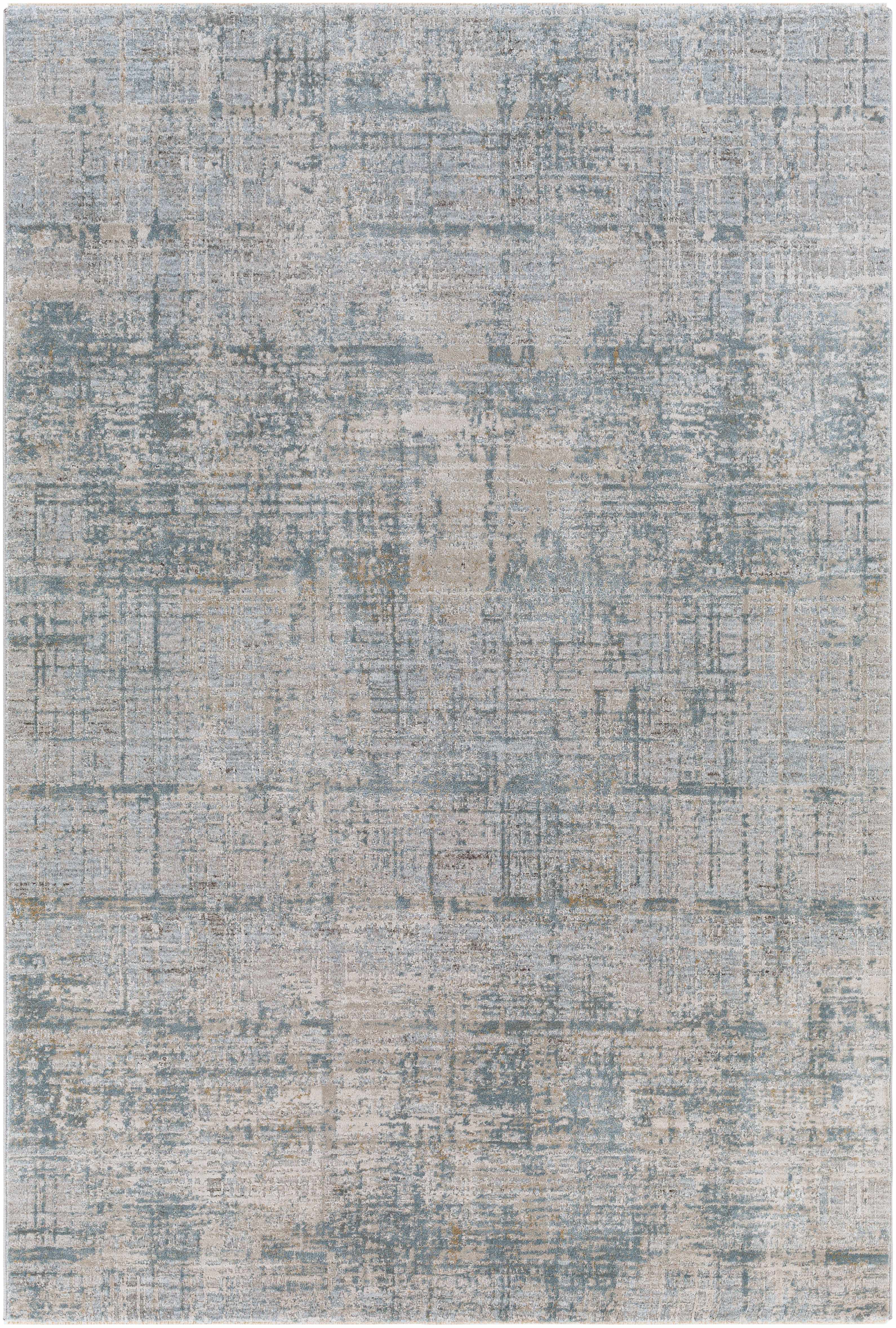 Fallin Gray Thick Luxe Abstract Striped Rug