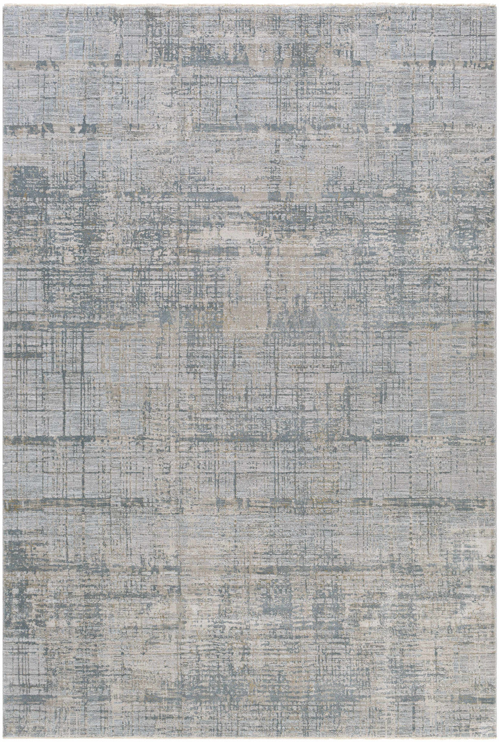 Fallin Gray Thick Luxe Abstract Striped Rug
