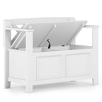 Amherst Solid Wood 36 inch Wide Transitional Entryway Storage Bench