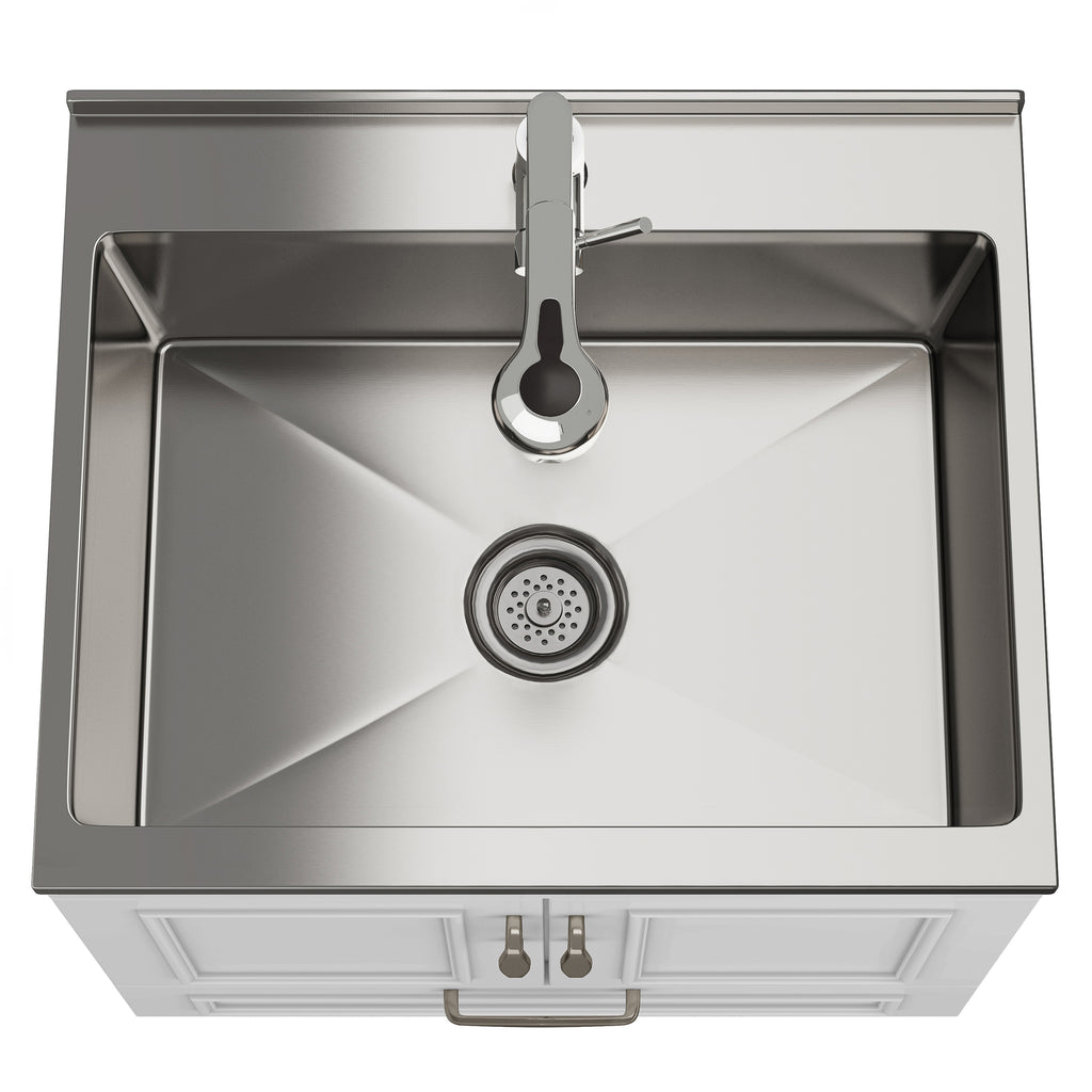 Cardinal 28" Laundry Cabinet with Faucet and Stainless Steel Sink