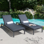 Navan Chaise Lounge - Dark Gray