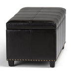 Amelia 33 Inch Wide Storage Ottoman Bench