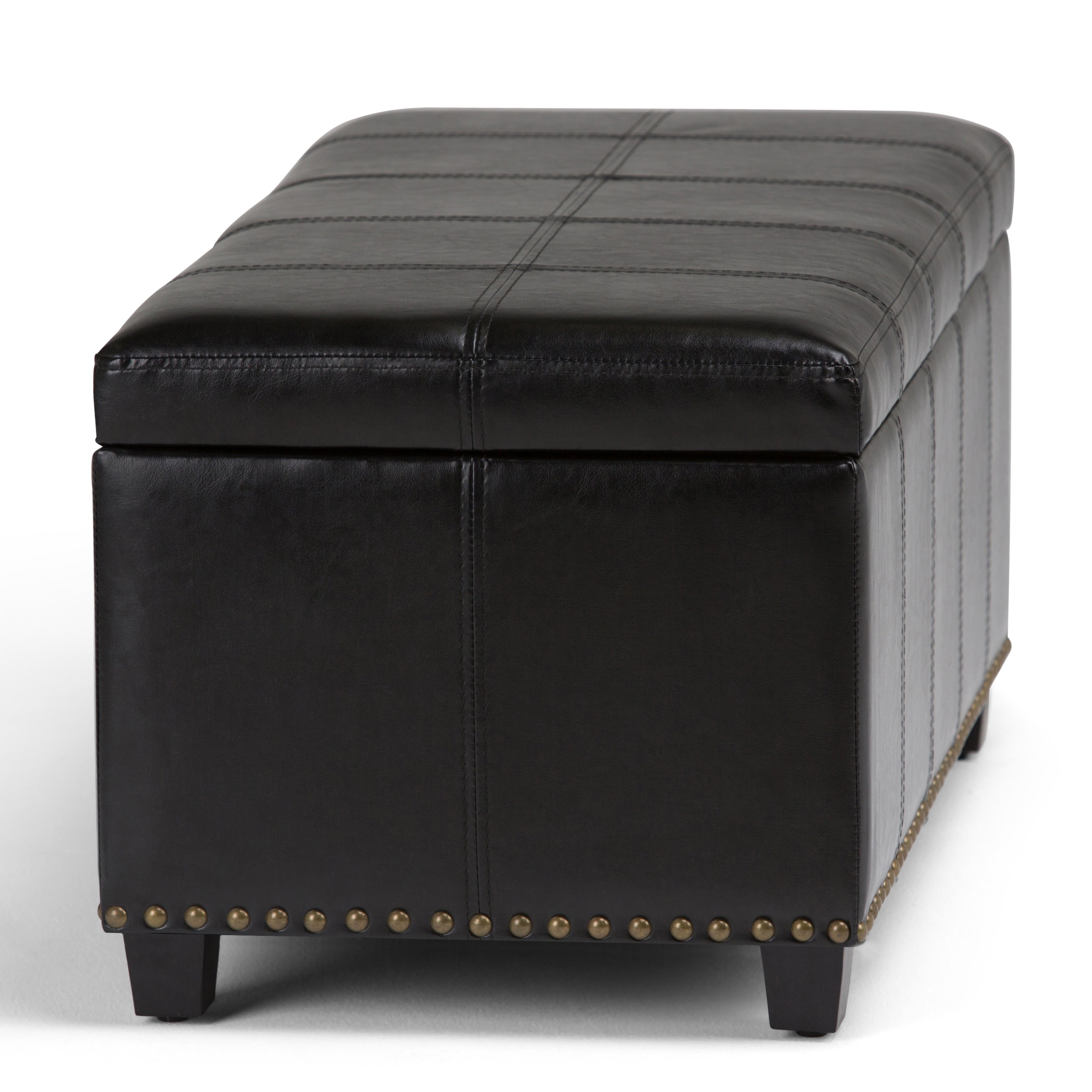 Amelia 33 Inch Wide Storage Ottoman Bench