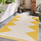 Djugun Yellow Outdoor Rug - Clearance