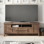 Warm Shaker 72 Inch Wide Solid Wood TV Stand in Rustic