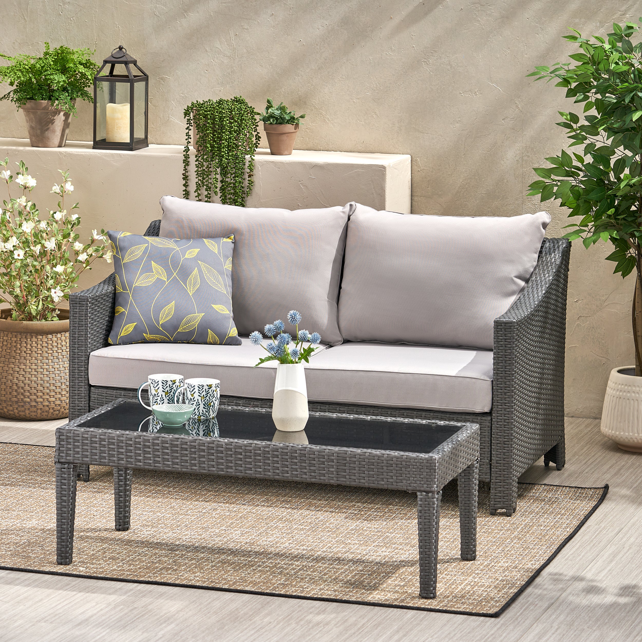 Antibes Loveseat & Table