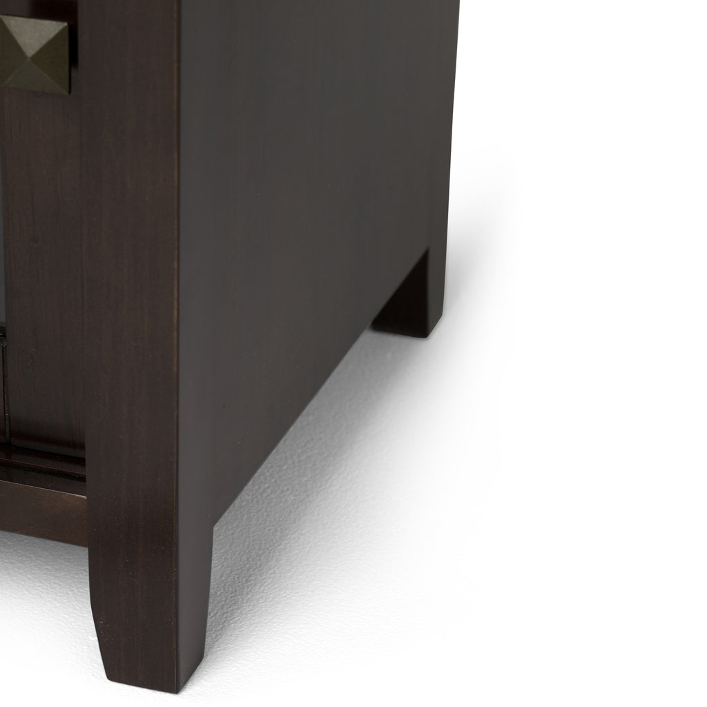 Cosmopolitan 48 Inch Wide Solid Wood TV Stand in Mahogany
