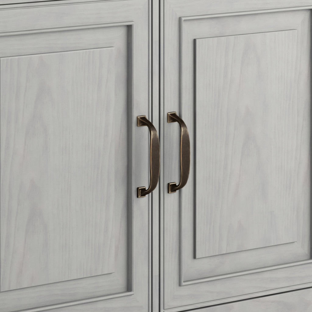 Connaught Solid Wood Entryway Storage Cabinet in Fog