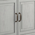 Connaught Solid Wood Entryway Storage Cabinet in Fog