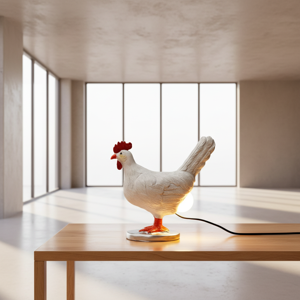 Chicken Table Lamp LED Novelty Night Light Easter Decorative Lamp