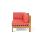 Brava X-Back Corner Bench-L with Coffee Table