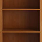 Amherst 30 Inch Solid Wood 5 Shelf Bookcase in Light Golden