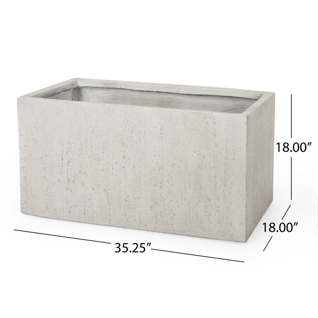 Outdoor Large Square Mgo Planter