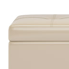 Oregon 42 Inch Wide Storage Ottoman Bench with Tray