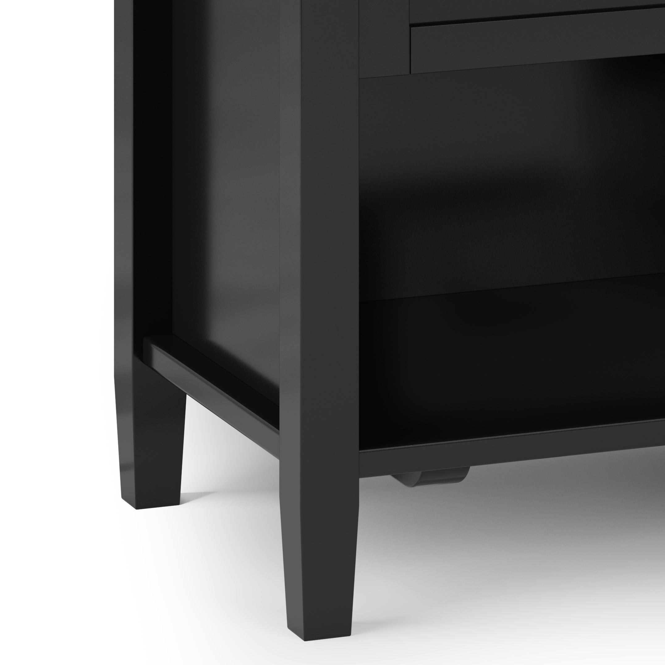 Warm Shaker Solid Wood 24" Wide Transitional Nightstand