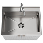 Murphy - 28" Laundry Cabinet with Faucet and Stainless Steel Sink