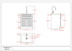 Beckham - 28" Laundry Cabinet with Faucet and Stainless Steel Sink