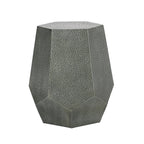 Metal Hammered End Table