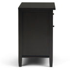 Warm Shaker Solid Wood 24 Inch Wide Transitional Nightstand in Hickory