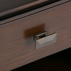 Artisan 24 Inch Wide Solid Wood Bedside Table in Russet