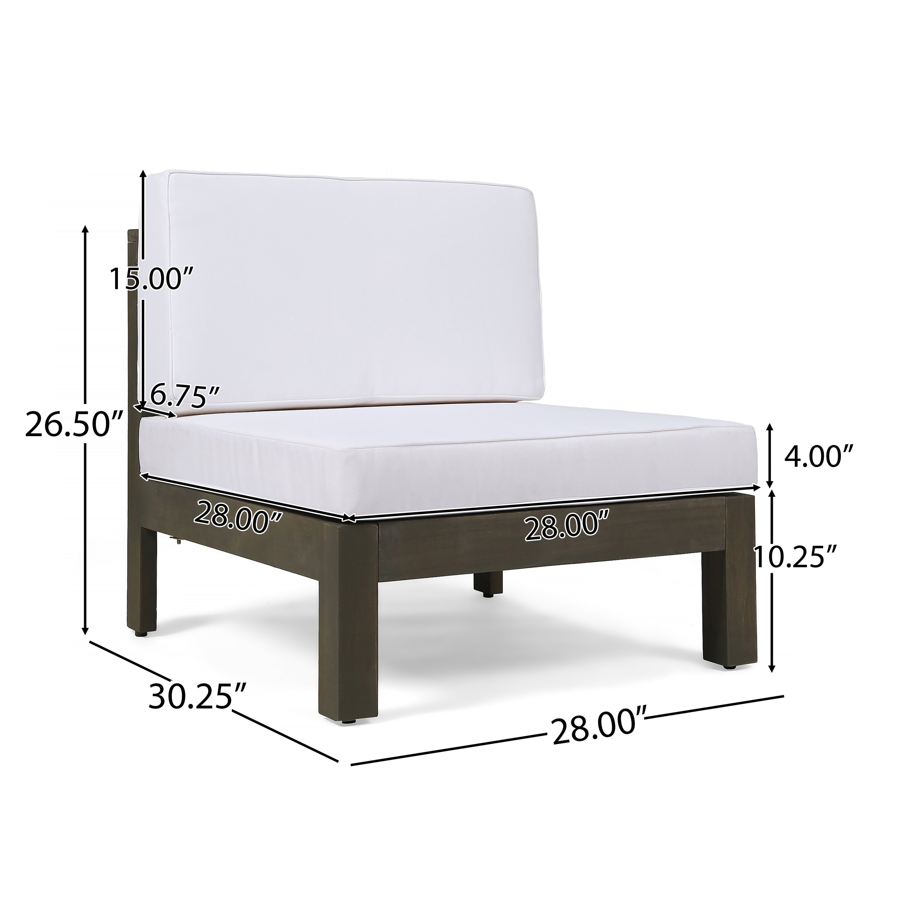 Oana Armless Patio Furniture Set