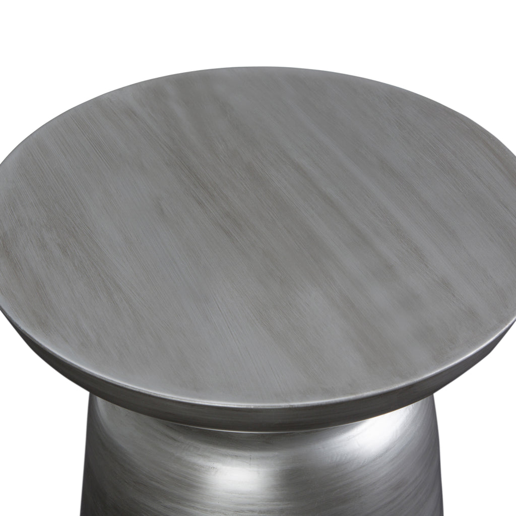 Toby 17 Inch Wide Modern Industrial Metal Accent Table