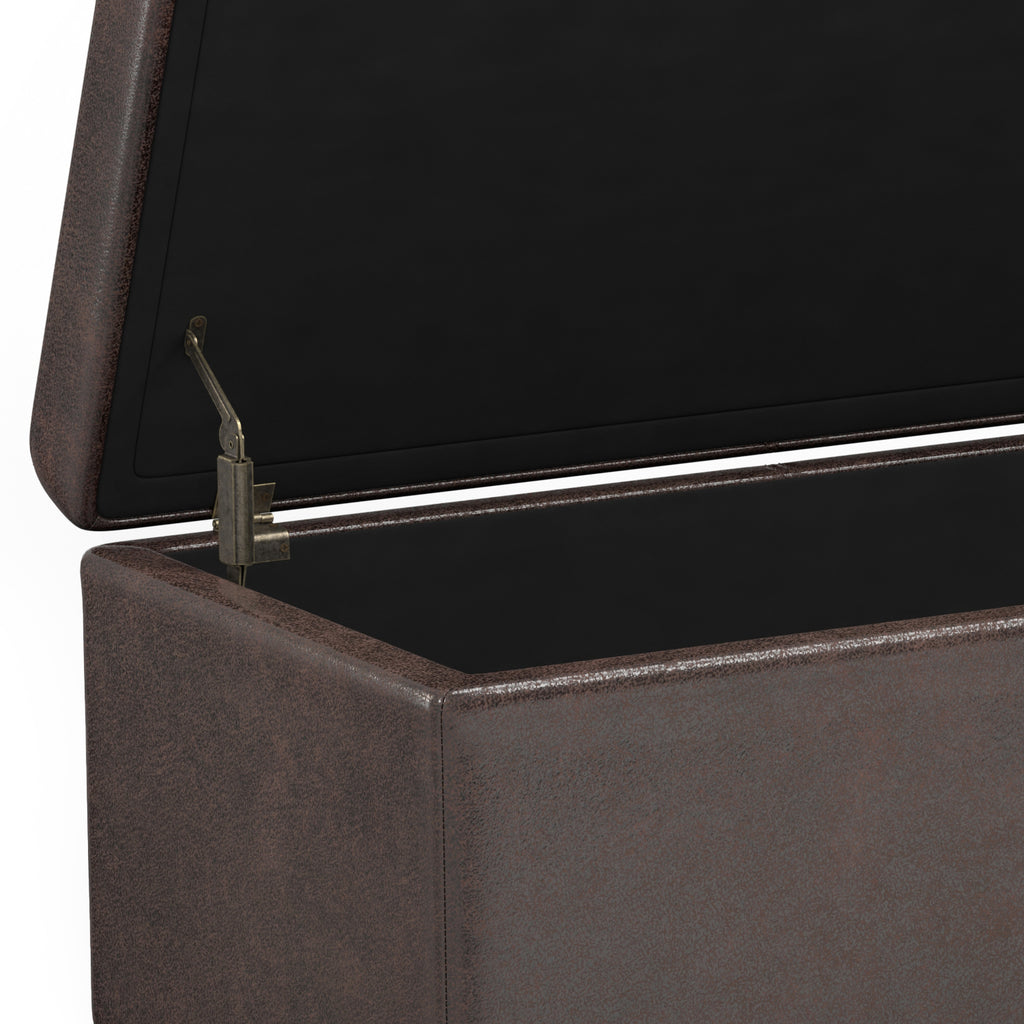 Avalon 54 Inch Wide Extra Large Storage Ottoman Bench