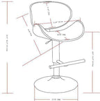 Marana 37–45 Inch Adjustable Swivel Bar Stool