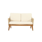Outdoor 4-Piece Acacia Wood Chat Set with Rope