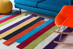Yablanitsa Orange Knitted Pouf